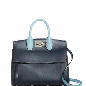 Salvatore Ferragamo Sm Studio Colorblock Satchel